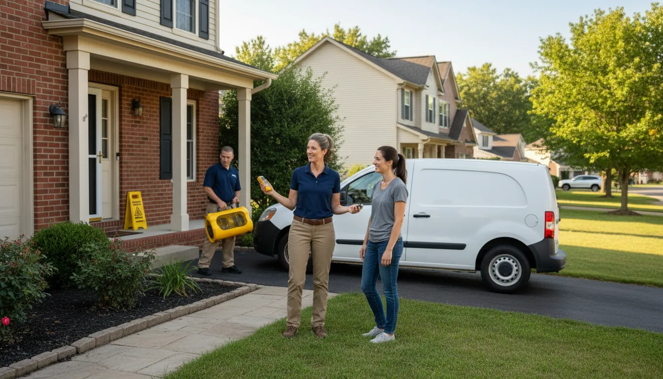 Residential water damage restoration in Lincoln University, PA